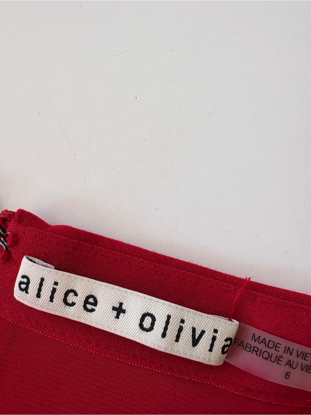 Alice + Olivia || Semira Pleated Mini Skirt in Deep Ruby Red 6 - Picture 6 of 9
